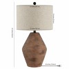 Detris Table Lamp - 26.25 Inch Height - TBL4368 - Brown - Safavieh - 3 of 3