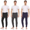 Mens Thermal Long John Pants - Thermal Bottom Base Layer- Lightweight Thermal Underwear Mens, Pack of 3 - 2 of 4
