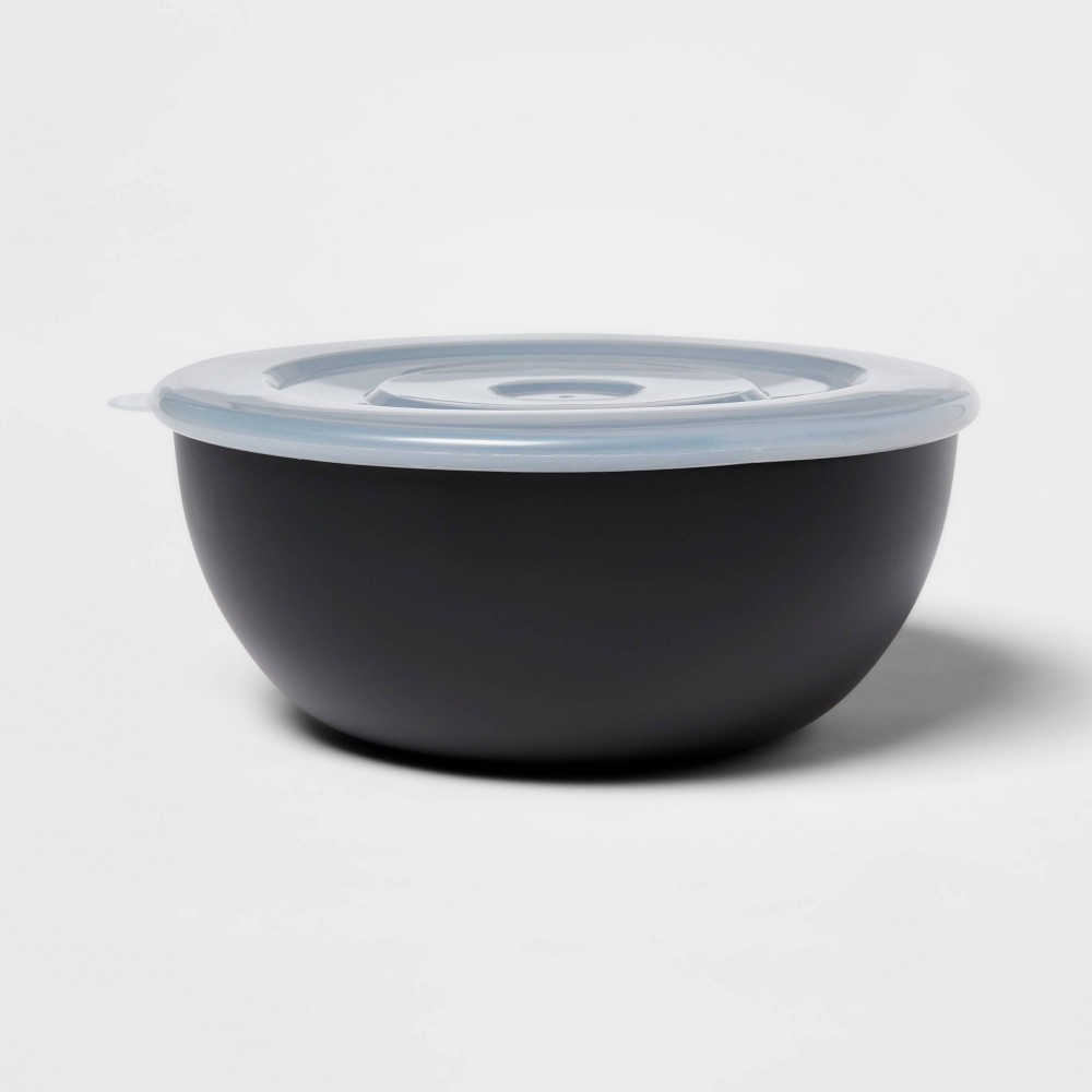 Lidded Mixing Bowl Black - Room Essentialsâ„¢