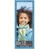 PosterPalooza | Panoramic Shabby Chic Blue Picture Frame - UV Acrylic, Foam Board Backing, Hanging Hardware - 2 of 4