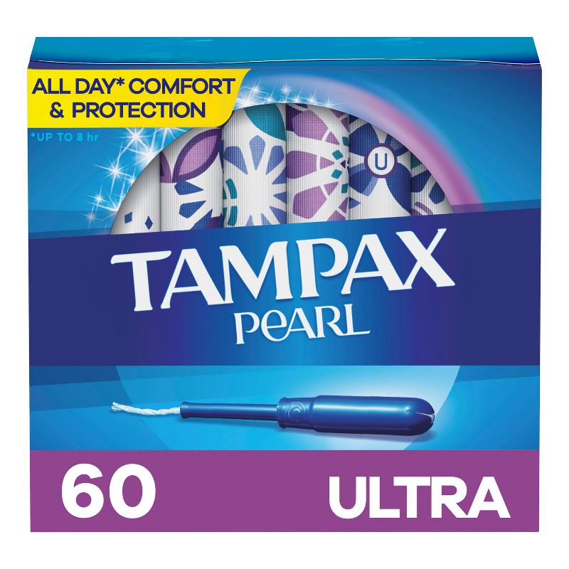 Tampax Pearl Ultra Absorbency with LeakGuard Braid Tampons - Unscented, 1 of 13
