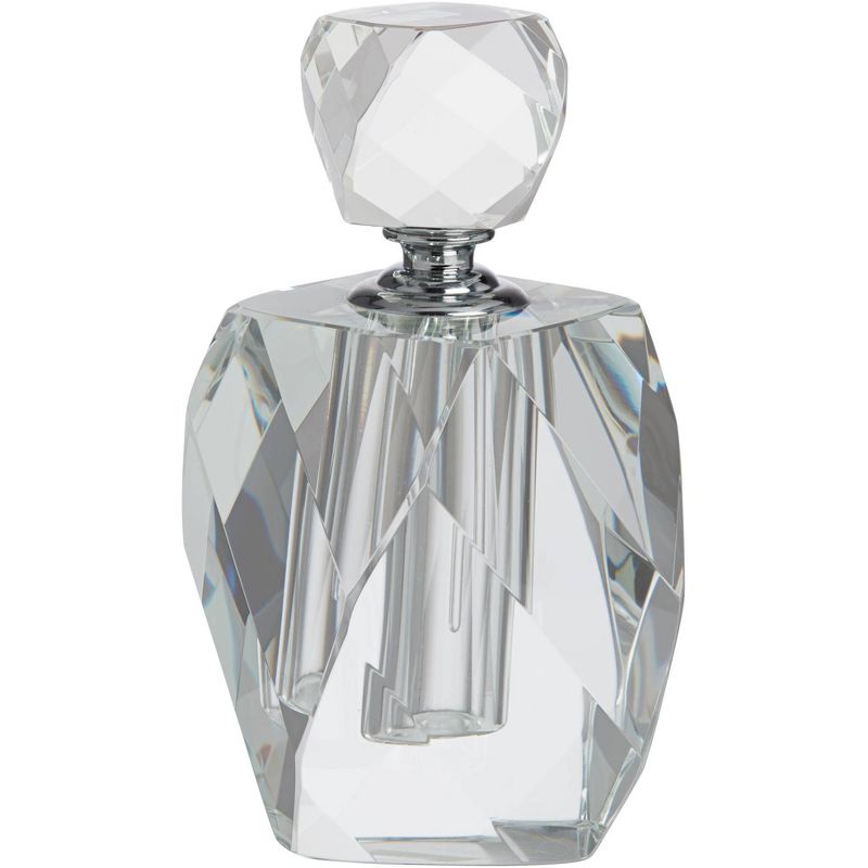 Dahlia Studios Aston 7 1/4" High Clear Glass Decorative Perfume Bottle, 5 of 9
