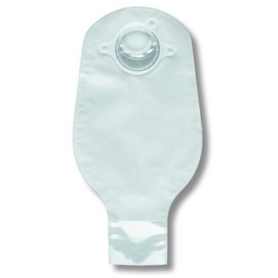 Natura SUR-FIT Drainable Pouch, 12" Transparent, 1 Side Flocking, With Filter 2 1/4", Item # 411266, Box of 10