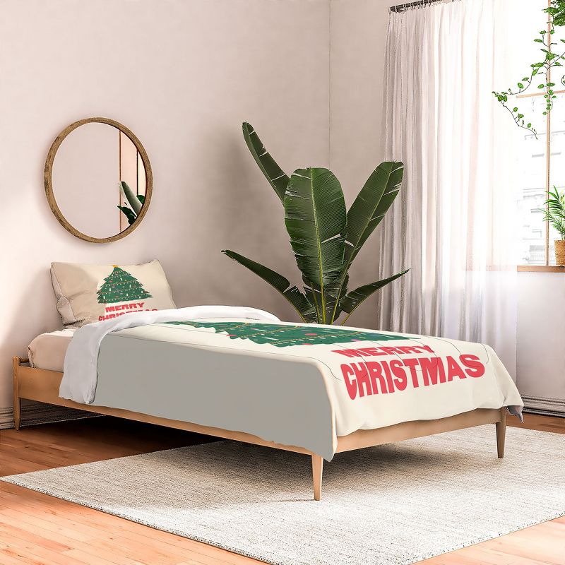 April Lane Art Merry Christmas Tree Comforter + Pillow Sham(s) - Deny Designs, 2 of 4