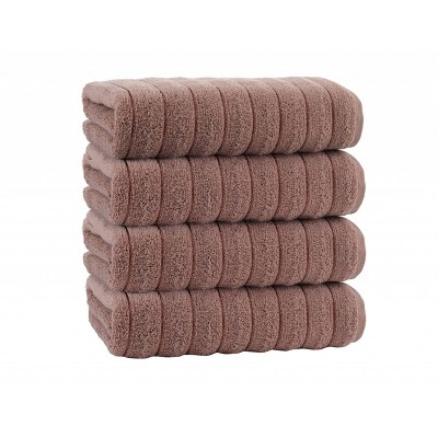 Enchante Home Laina Turkish Cotton Bath Towel Set of 4 - Beige 