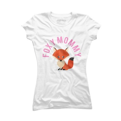Junior's Design By Humans Foxy Mommy By Cypryanus T-Shirt