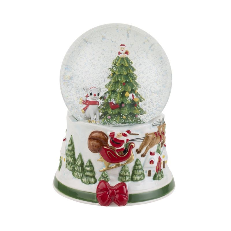 Spode Christmas Tree 6.5" Musical Rudolph the Red-Nosed Reindeer® Snow Globe,6.5 Inch, 1 of 4