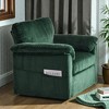 Mshliw Oversized Chenille Accent Chair with Double-Layer Cushion and Support Springs, Upholstered Single Sofa Chair for Living Room Bedroom Office - 4 of 4