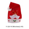 Unique Bargains Christmas Hat Polyester Red 11.02"x14.96" 1 Pcs - 3 of 4