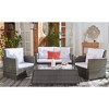 Lorma 4Pc Living Set - Indoor/Outdoor - PAT7514 - Safavieh - 3 of 4