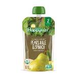 HappyBaby Clearly Crafted Pears Kale & Spinach Baby Food Pouch - 4oz