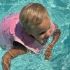 Sunnylife Kids Swim Vest 1-2 - Cotton Candy Cherry, Pink Butterfly, 33lb Cap - 3 of 4