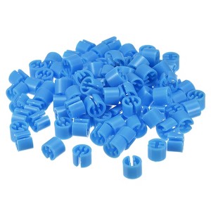 Unique Bargains Fit 0.14 Inch Rod Clothes Hanger Color Coding Markers Blank Tags 150 Pcs - 1 of 4