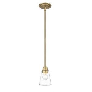 Annora Vintage Style Steel Fixture with Clear Glass, 54.88" Height, Dimmable, 1 Bulb - 1 of 4
