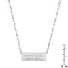 Steeltime 24" funny stainless steel bar id necklace with "it's funny how you tink I'm listening" saying. - 3 of 4