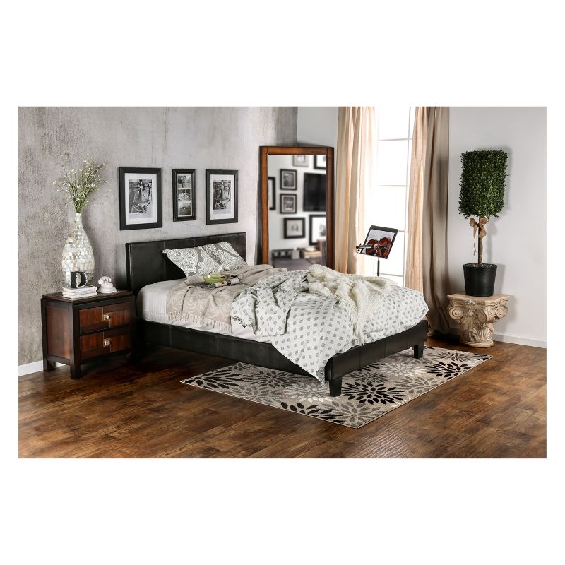  Lizsa Leatherette Upholstered Eastern Bed - HOMES: Inside + Out, 4 of 6