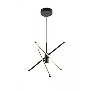 Elegant Lighting Sonya 3 Light Black Pendant - 1 of 4