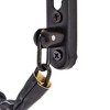 Built Industrial 3-Pack Stainless Steel Chain Door Lock with Faux Leather Chain Sleeve, 7.2-Inch Slide-Type Safety Chain Locks, Black - 4 of 4