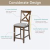 Sapphtopaz Dining Chairs Set of 4 Kitchen Chair with Padded Seat Height Chair with Backrest Dining Room Chairs for Kitchen, Bedroom - 2 of 4