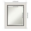 Amanti Art Ellie Beveled Framed Bathroom Vanity Wall Mirror - 3 of 4