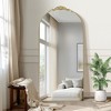 PexFix Wood Frame Arched Floor Mirror, Bedroom Living Room Wall Mirror - 4 of 4