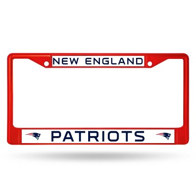  NFL New England Patriots Colored Chrome License Plate Frame 