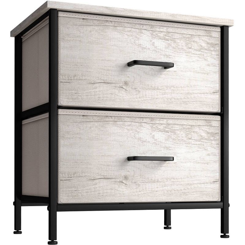 Sorbus Nightstand with Drawers for Home Bedroom Gray, 1 of 4