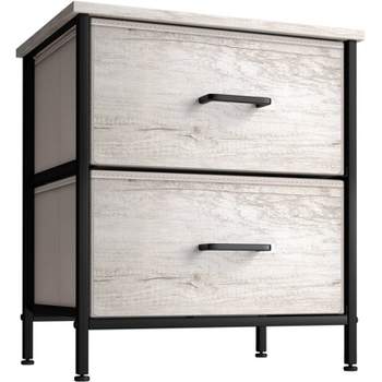 Sorbus Nightstand with Drawers for Home Bedroom Gray