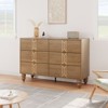 Nasitip 6 Drawers Dresser for Bedroom, Modern Wooden Dresser with Deep Drawers, 6 Chest of Drawers for Living Room, Hallway, Entryway - 2 of 4