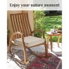 Outdoor Chair Cushion Set of 2 Rainproof Patio Furniture Cushions with Adjustable Ties for Garden Sofa Couch Pads - 2 of 4
