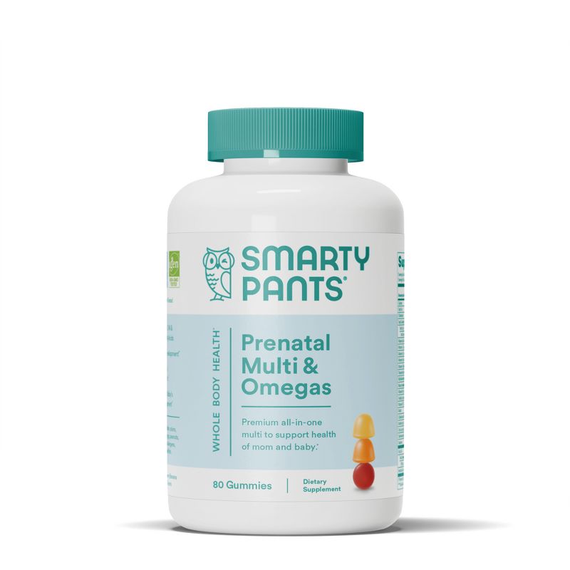  SmartyPants Prenatal Multi & Omega-3 Fish Oil Gummy Vitamins with DHA & Folate, 4 of 17