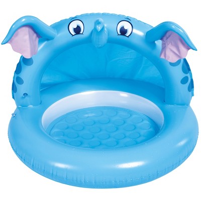Pool Central 37" Inflatable Elephant Canopy Baby Swimming Pool