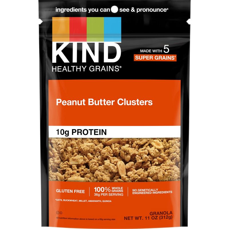 KIND Healthy Grains Protein Peanut Butter Whole Grain Clusters - 11oz, 3 of 9