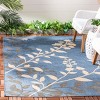 Courtyard CY7019 Power Loomed Indoor/Outdoor Area Rug - Blue/Beige - 5'3"x7'7" - Safavieh. - 2 of 3