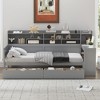 Whisen Twin Wood Daybed & Multi-functional Bed with Two Storage Drawers and Study Desk - 2 of 4
