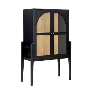 Nathan James Shadow Storage Cabinet Black - 1 of 4