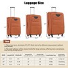 5 PCS Expandable Luggage Set, Softside Lightweight Spinner Suitcase with Duffel Bag, Tolietry Bag and TSA Lock - ModernLuxe - 3 of 4