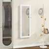 Tangkula Lockable Wall Door Mount Mirrored Cabinet Jewelry Organizer w/ LED Lights - 4 of 4
