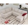 Dyonery 7 Seat Sectional Couch for Living Room,White - 4 of 4