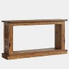 Hommoo 2-Tier Farmhouse Console Table Brown - 4 of 4