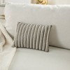 Deny Designs 10"x14" Luminescence Beaded Vertical Striped Lumbar Throw Pillow Pewter : 20x20 Inch Polyester, Machine Washable Cloth Napkins - 2 of 4