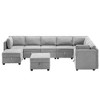 9-Seat Modular Sectional Sofa with Storage, Oversized U Shaped Couch Set with Ottomans for Living Room - Morden Fort - 2 of 4