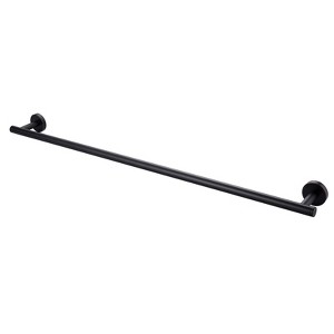 WOWOW 36 in. Stainless Steel Wall Mounted Single Towel Bar in Brushed Nickel - 1 of 4