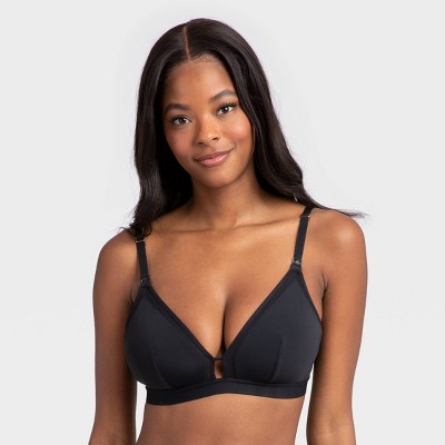 Busty Bralette for D-G Cups, Jet Black