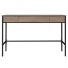 47 Inch Antiqued Gray Oak/Metal Home Office - Henn&Hart - 3 of 4