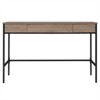 47 Inch Antiqued Gray Oak/Metal Home Office - Henn&Hart - image 3 of 4