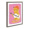 18"x24" Sylvie Cheetah Playing Guitar Framed Canvas by Maja Tomljanovic - Kate & Laurel: Modern Wall Art Decor - 2 of 4