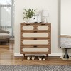 5 Drawer Dresser for Bedroom, Stylish Tall Dressers, Storage Shelves, Small Dresser for Closet, Makeup Dresser - Brown - 2 of 4