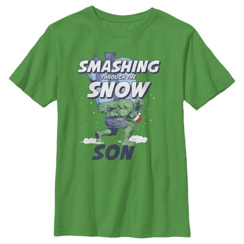 Boy's Marvel Christmas Hulk Son Snow T-Shirt - image 1 of 3