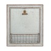 15.2" x 13.2" Rustic Galvanized Metal Magnetic Memo Board Silver - Stonebriar Collection - image 4 of 4